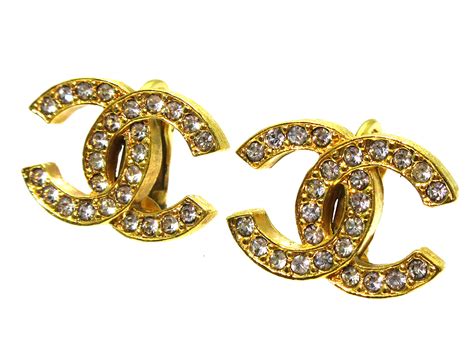 chanel earrings uk ebay|authentic vintage Chanel earrings.